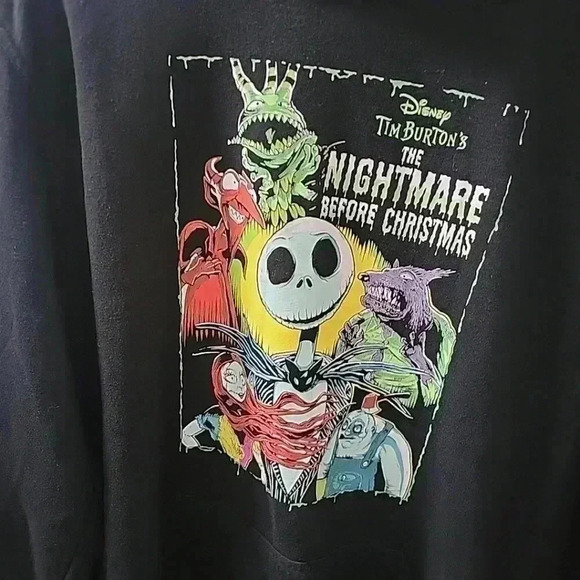 Disney Nightmare Before Christmas Hooded Sweatshirt 2XL Hot Topic Hoodie 2020 - Picture 2 of 5